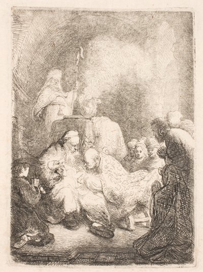 Omskæringen: lille plade af Rembrandt van Rijn