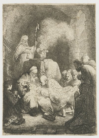 Omskæringen: lille plade af Rembrandt van Rijn