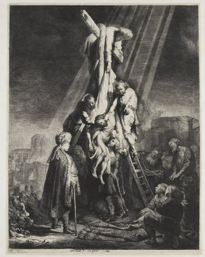 Nedstigningen fra korset: anden plade af Rembrandt van Rijn