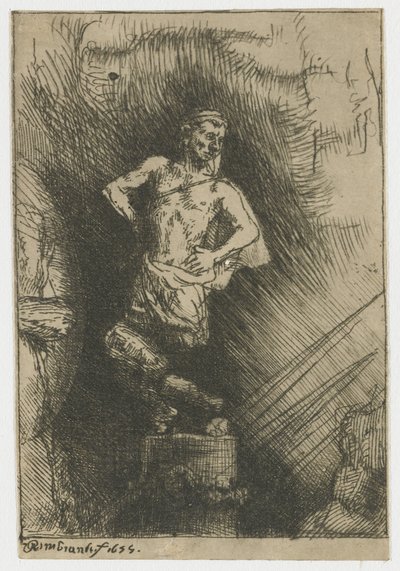 Billedet set af Nebukadnezar af Rembrandt van Rijn