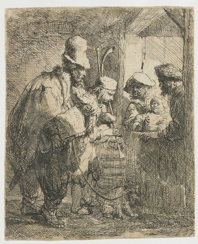 Gademusikanterne af Rembrandt van Rijn