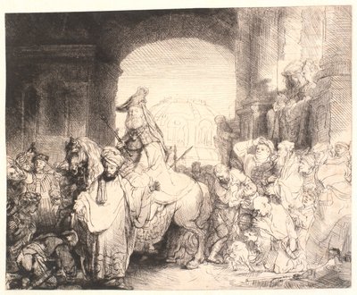 Mordokajs triumf af Rembrandt van Rijn