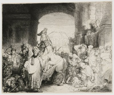 Mordokajs triumf af Rembrandt van Rijn