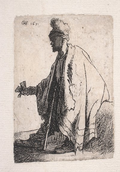 Den spedalske tigger af Rembrandt van Rijn