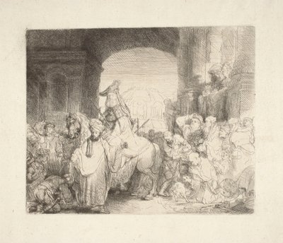 Mardocheus’ triumf af Rembrandt van Rijn