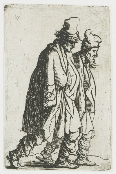 To tiggere af Rembrandt van Rijn