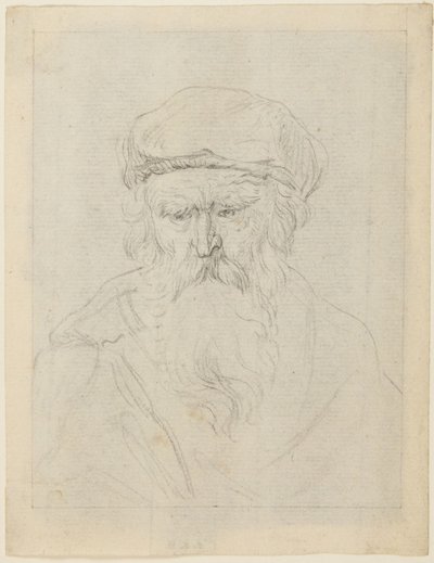 Gnavent gammel mand af Rembrandt van Rijn