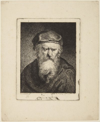 Muggen gammel mand af Rembrandt van Rijn