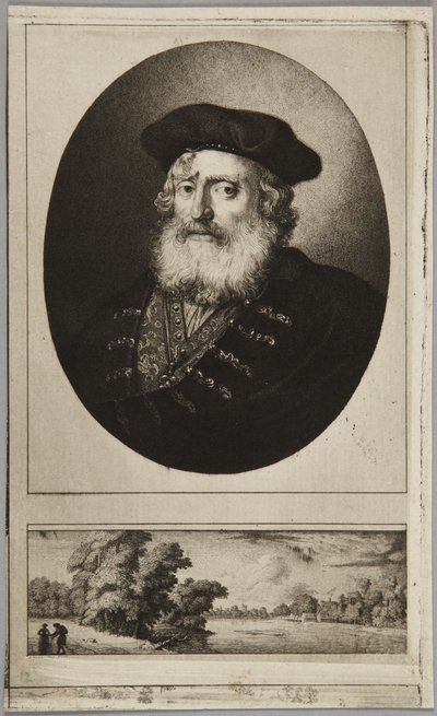 Gammel mand med hue af Rembrandt van Rijn