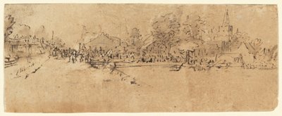 Udsigt over Diemen af Rembrandt van Rijn