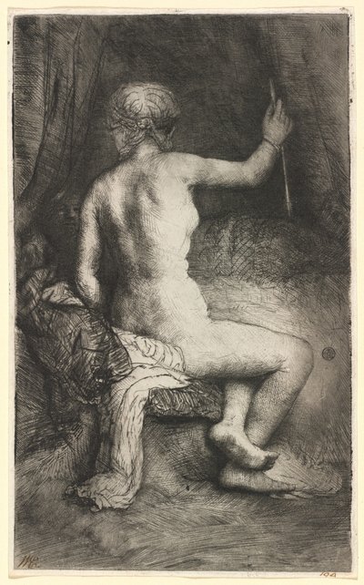 Kvinde med pilen af Rembrandt van Rijn