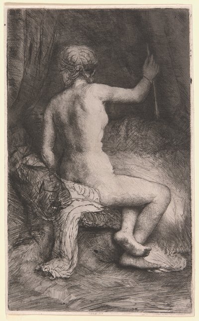 Kvinde med pilen af Rembrandt van Rijn