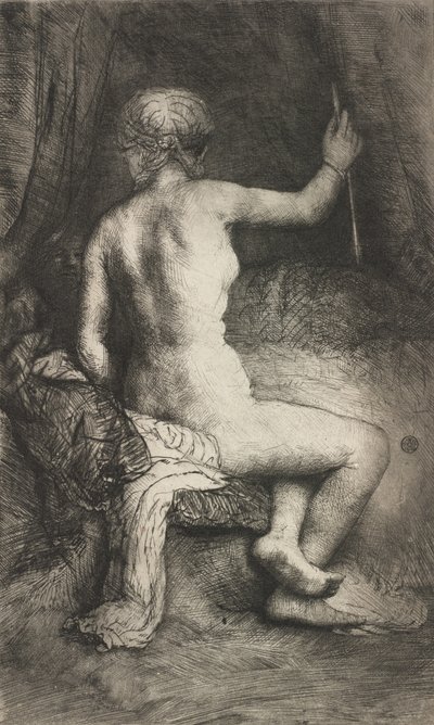 Kvinde med pilen, 1661. af Rembrandt van Rijn