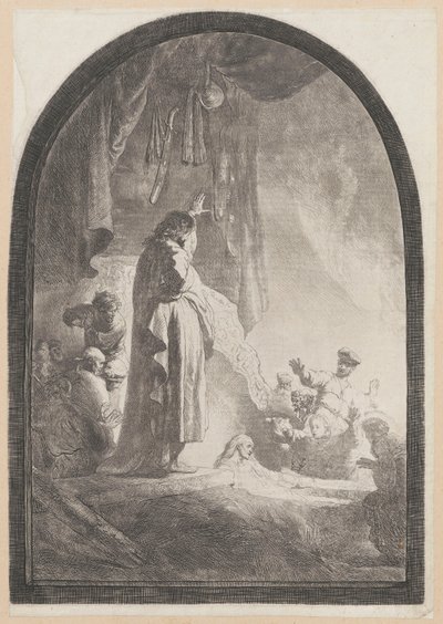 Lazarus’ opstandelse (stort billede) af Rembrandt van Rijn