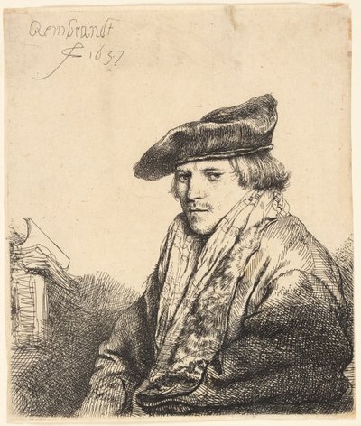 Ung mand i fløjlshue (Ferdinand Bol?) af Rembrandt van Rijn