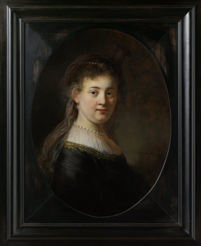 Ung kvinde i fantasykostume, 1633 af Rembrandt van Rijn