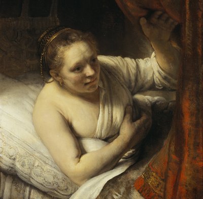 En kvinde i sengen af Rembrandt van Rijn
