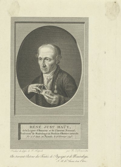 Portræt af René-Just Haüy 1743-1822, 1804. af Remi Henri Joseph Delvaux