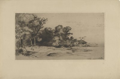 Landskab med gård af Remigius Adrianus Haanen