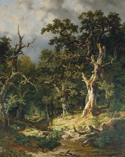 Eichenwald af Remigius Adrianus van Haanen