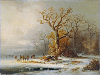 vinterlandskab af Remigius Adrianus van Haanen