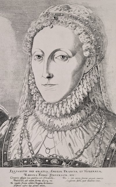 Dronning Elizabeth I (1533-1603), ca. 1572-75 af Remigius Hogenbergh