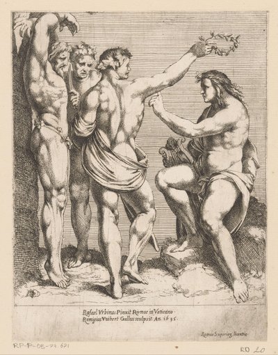 Apollo og Marsyas Tryk efter kompositioner af Raphael (serietitel) af Remy Vuibert