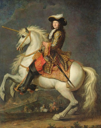 Rytterportræt af Ludvig XIV (1638-1715) af René Antoine Houasse