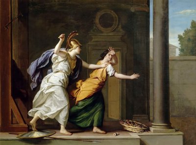 Minerva og Arachne af René Antoine Houasse