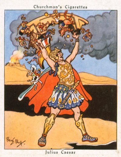 Julius Cæsar (farvelitografi) af René Bull