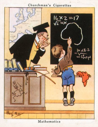 Matematik (farvelitografi) af René Bull