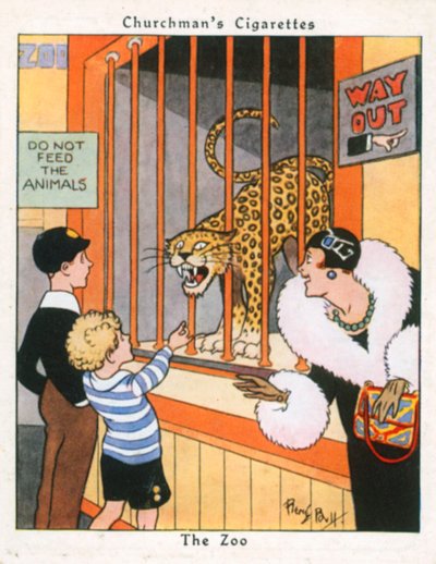 The Zoo (farvelitografi) af René Bull