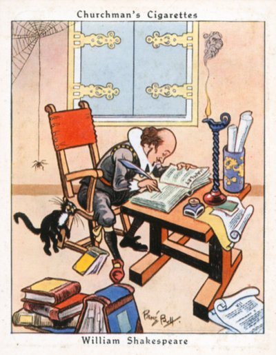 William Shakespeare (farvelitografi) af René Bull