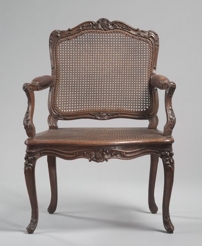Arm Chair, ca. 1740 (udskåret træ, stok) af René Cresson