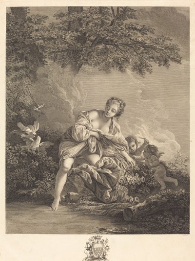 Venus og elsker af René Gaillard after François Boucher