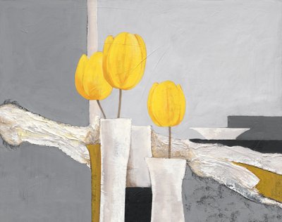 Levende gule tulipaner af Renate Holzner