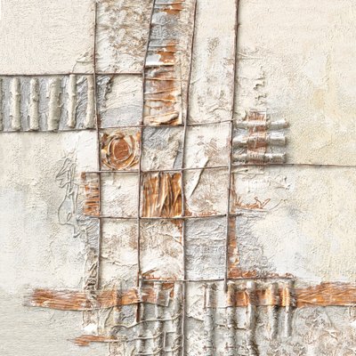 Forvitret gitter – abstrakt af Renate Holzner