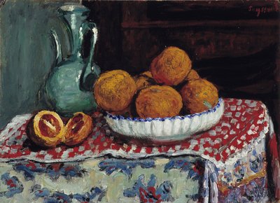 Stilleben ved kanden Maleri af Rene Seyssaud (1867-1952) 1909 Obligatorisk omtale: Collection fondation regards de Provence, Marseille af Rene Auguste Seyssaud