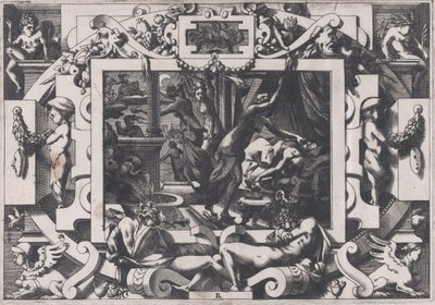 Pelias dræbt af sine døtre, hvis medlidenhed de tager mod hans blod til at tømme af v..., 1563. af Rene Boyvin