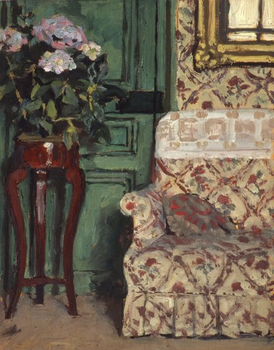 Hjørne af sofaen af René François Xavier Prinet