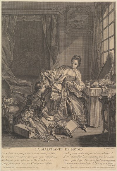 Modehandler, 1746-55. af Rene Gaillard