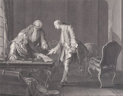Den fortabte søn kræver sin arv, ca. 1751. af Rene Gaillard