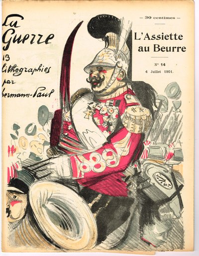 Cover af "" The Butter Plate"", Satirisk i farver af Rene George Hermann Paul