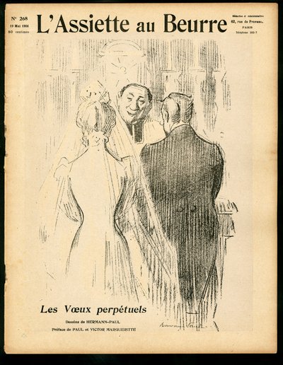 Cover af "" The Butter Plate"", nummer 268, Satirique en Colours af Rene George Hermann Paul