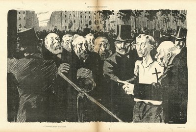 Illustration af Hermann-Paul (1864-1940) i Le Canard Sauvage af Rene George Hermann Paul