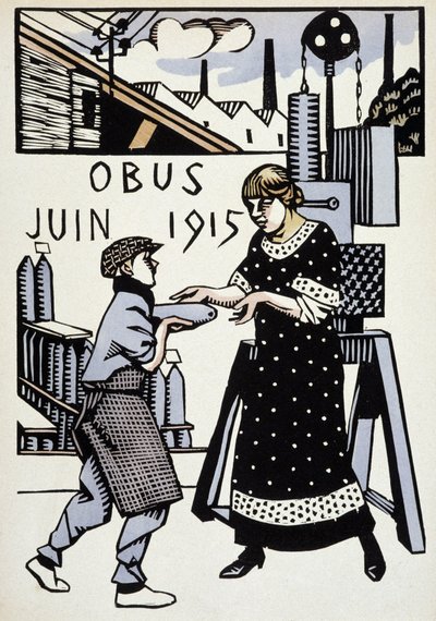 juni 1915 - i "" Krigskalender"", tegning af Hermann-Paul, red. 1916 af Rene George Hermann Paul