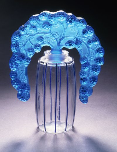 Bouchons Mures No. 495, c.1920 (clear and blue-enameled glass) dani af Rene Jules Lalique
