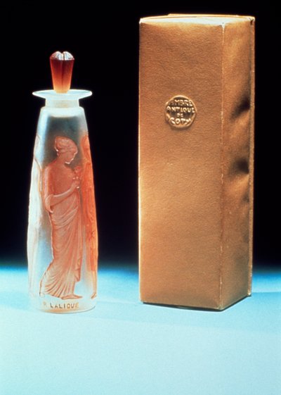 Glasflakon til parfumen Ambre Antique fra Coty af Rene Jules Lalique