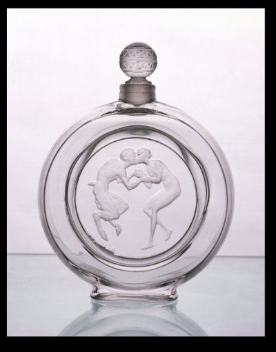 Le Baiser du Faune, klar glasduftflaske til Molinard by Lalique af Rene Jules Lalique
