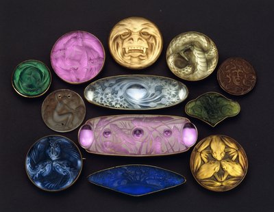 Diverse glasartikler af Rene Jules Lalique